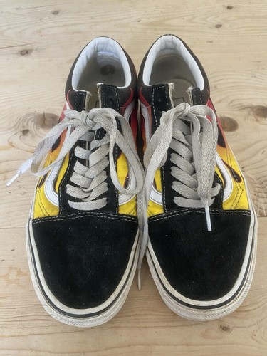 Vans old skool flame canvas - old,