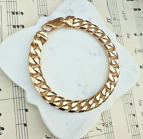 Men solid 9ct yellow gold - solid,