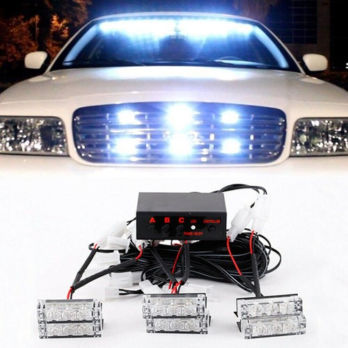 12v car white led flashing - 12v,