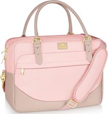 MATEIN Pink Laptop Bag Women Handbag Compartment 15.6 Inch Ladies Briefcase Work