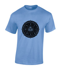 FREEMASON SYMBOL MENS T SHIRT STONE MASONS ILLUMINATI SECRET SOCIETY EYE