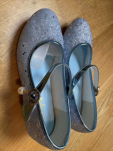 Girls sparkly blue party - , heels