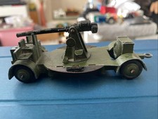DINKY 161B Vintage WW11 ARMY Military ANTI AIRCRAFT GUN ON TRAILER Pre-war