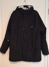 VOLCOM Men's Parka Jacket Sherpa Linning Size L Black