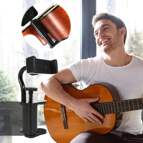 Guitar phone holder hands free - guitar, hands-free