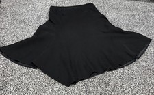 Amaranto Black Long flared mermaid Skirt vintage Y2K  Size 12/14 w34 