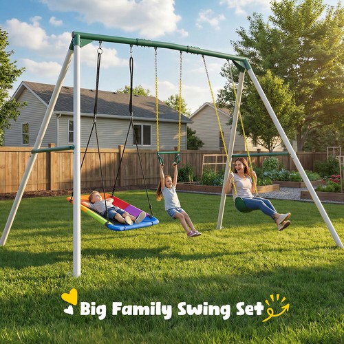 5ft large metal swing set - 9.5ft,