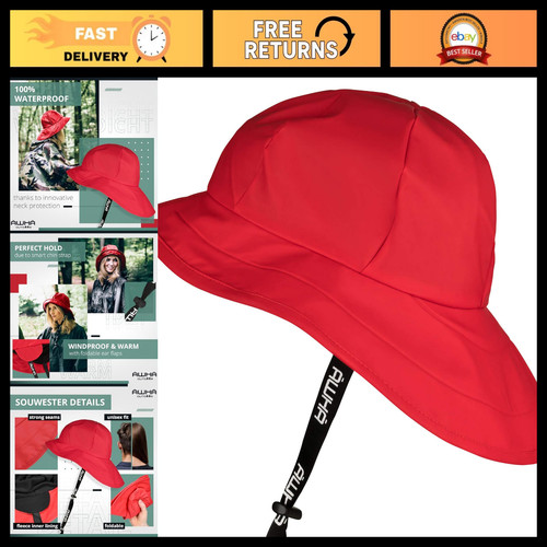 Waterproof rain hat - waterproof, wide
