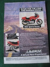 RGS SPORTS TOURER LAVERDA SPORTS TOURER MOTORCYCLES ADVERT A4 FILE 2