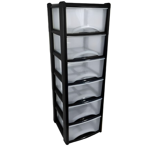 Plastic storage unit drawer - unit, 6