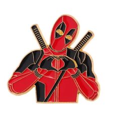 Deadpool Enamel Pin Badge "LOVE HEART" Funny Quirky Fashion Marvel Superhero