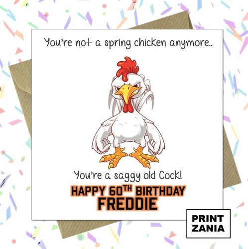 Personalised funny birthday - personalised,