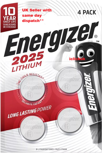 Energizer cr2025 3v - 4,