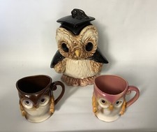 Vintage Owl Biscuit Barrel and