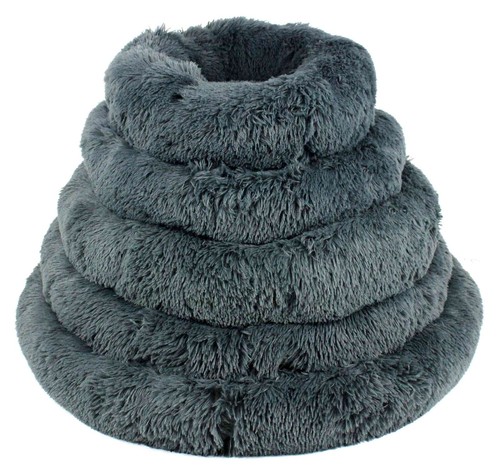 Round dog bed donut pet - round,