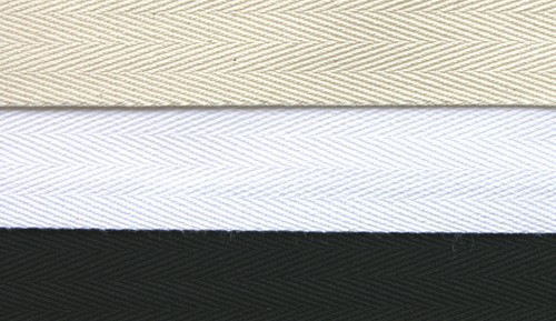 Cotton herringbone apron tape - cotton,