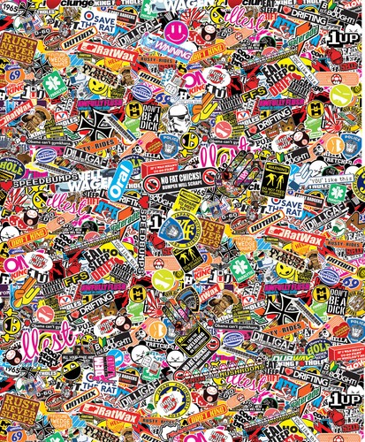 Sticker bombing sheet 32 - sticker,