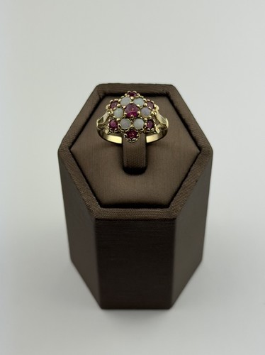 Ruby and opal 9ct - and,