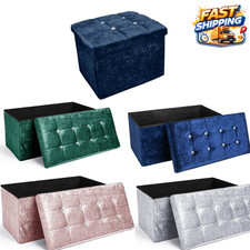Crushed velvet storage - velvet, box