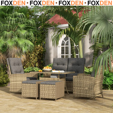 6 Seater Rattan Dining Set