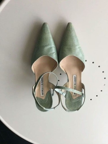 Manolo blahnik blue green - manolo,