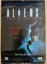 ALIENS SPECIAL EDITION : ORIGINAL VHS FOX VIDEO PROMO POSTER JAMES CAMERON RARE