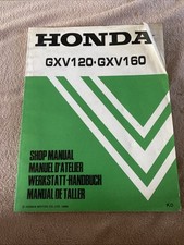 Honda GXV120 GXV160 Shop Manual 1986