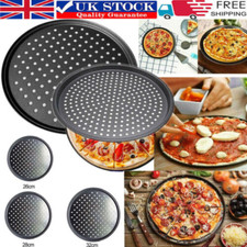 Pizza Tray Non-Stick 9-12'' Round Pizza Pan with Holes Baking Oven Tray