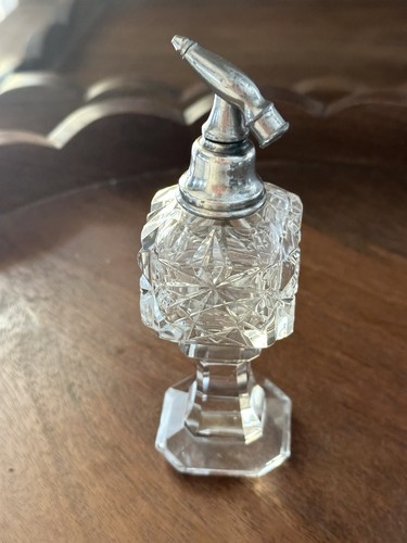 Vintage cut crystal perfume - cut,