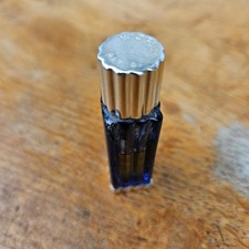 Je Reviens Worth Perfume Miniature Blue Vintage Womens Glass 3.5ml Retro