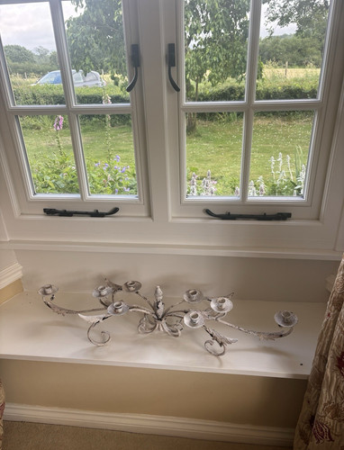 Large white painted metal - large,