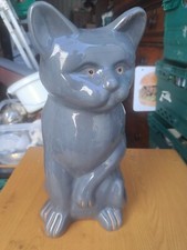   Large porcelain Grey Cat