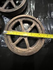 Vintage 150mm rough Cast Brass Flywheels, live steam, hot air, model engines