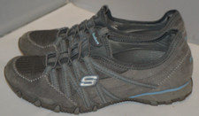 Skechers  Charcoal Grey Bikers Hot Ticket Trainers Shoes UK 5 EU 38 GC