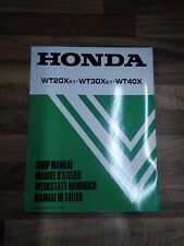 HONDA WT20X WT30X WT40X TRASH PUMP WORKSHOP MANUAL 