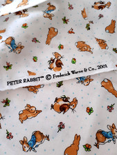 PETER RABBIT & BENJAMIN BUNNY FABRIC  22 X 17.5  INCHES