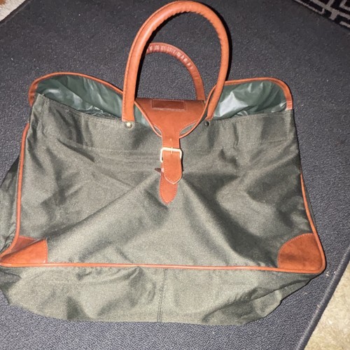 Green nylon holdall duffle - green, holdall/duffle