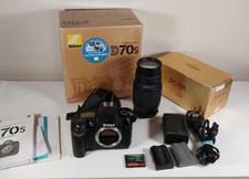 Nikon D70s Camera + Sigma 75 - 300 Lens  - 2GB Memory Card Boxed