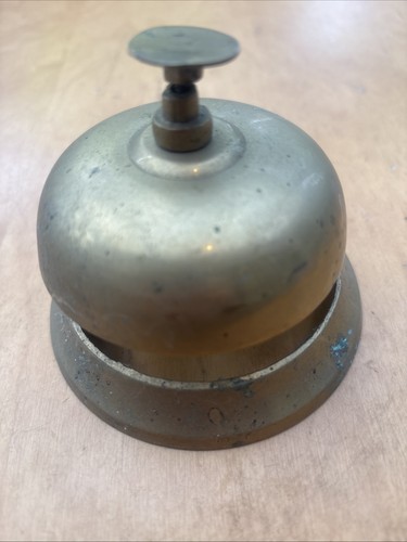 Vintage brass shop counter - brass,