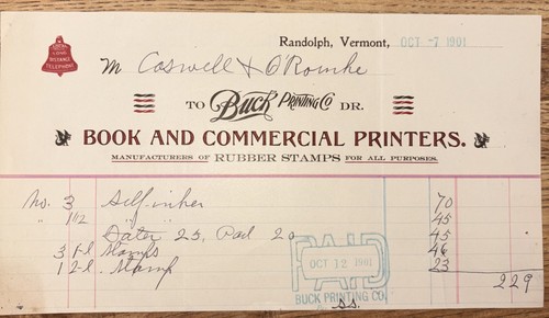 Buck printing book - printing, and