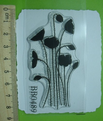 Poppies silhouette cling - poppies, silhouette-
