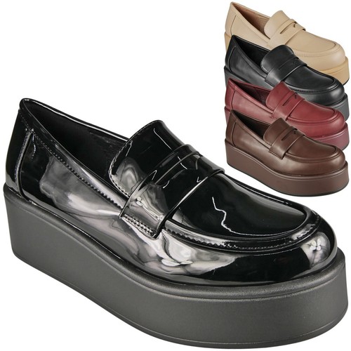 Platform shoes ladies slip - shoes,