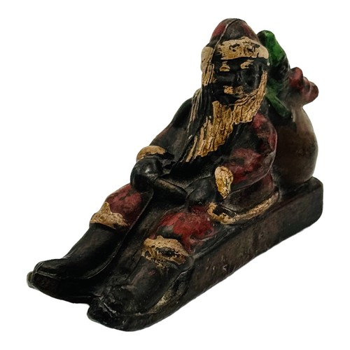 Antique vintage santa sled - santa,