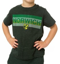 Norwich City T Shirt Boys 4 5 Years Kids Official Football Top NCT24