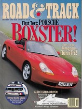Road & Track December 1996 – Porsche Boxter / Bentley Continental T / Saturn SC2