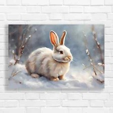 Cozy Winter Rabbit Original