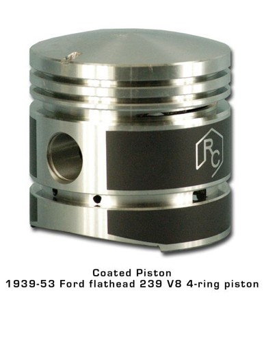 Coated pistons 1939 ford - 8,