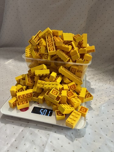 Lego yellow bricks 500g - bricks, 2x2