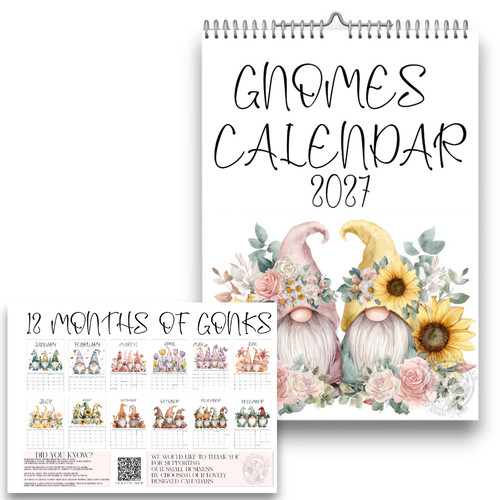 Gnome calendar 2027 gonk - gnome, 2027-gonk