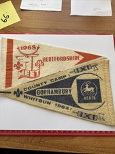 Two Scout Pennant Badges. Hertfordshire. 